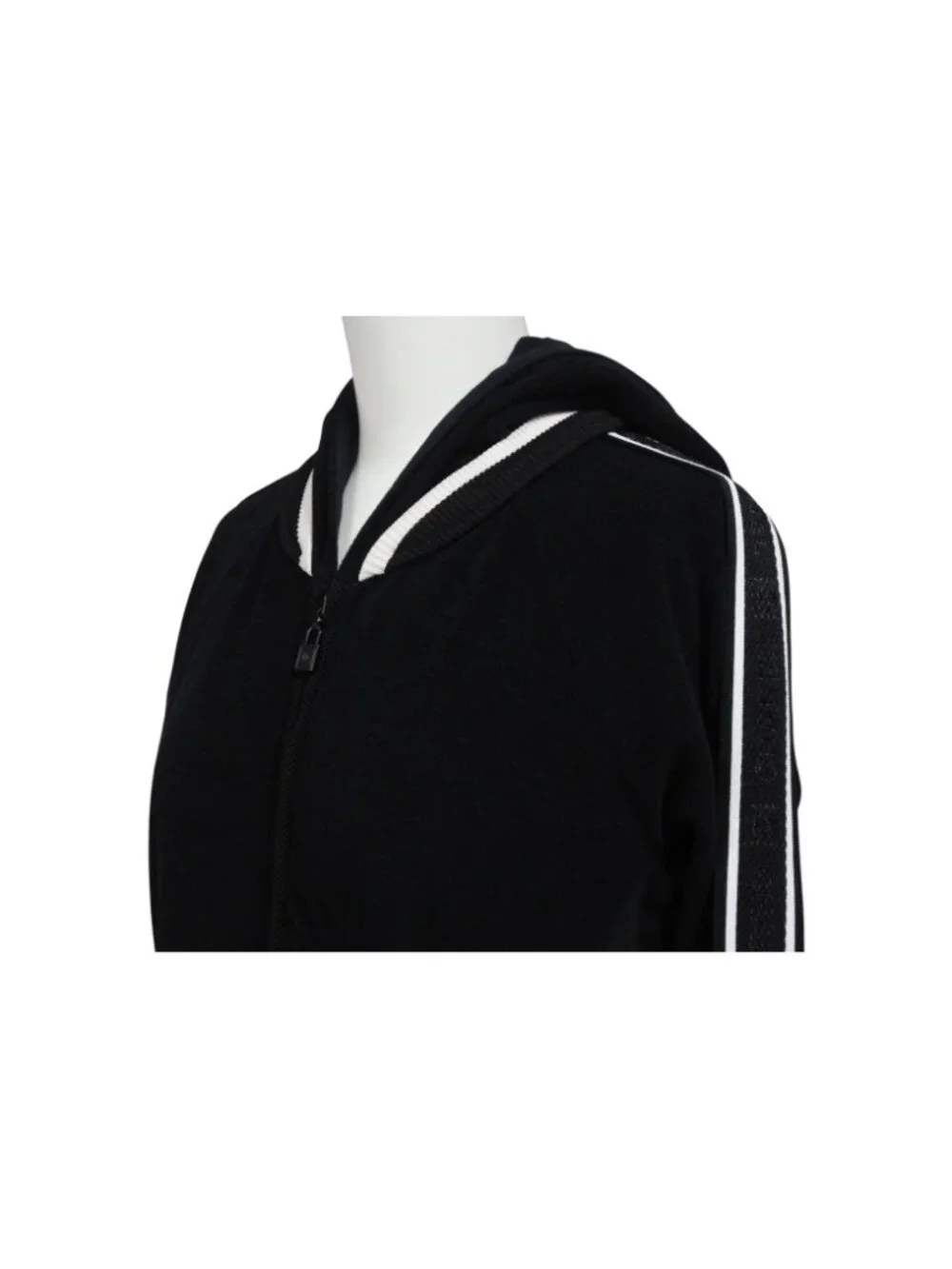 Chanel Sport Line Zip Up Hoodie CC Logo Pile Mesh 4 36